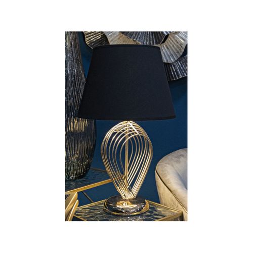 Lampe à Poser En Métal "maxt" 53cm Or et Noir