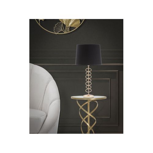 Lampe à Poser En Métal "x" 61cm Or et Noir