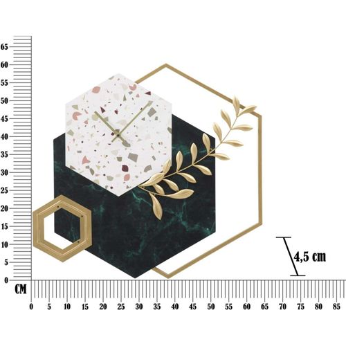 Horloge En Métal Hexagon 62 X 4.5 X 62 Cm
