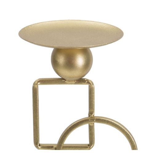 Bougeoir Design En Métal "marie" 31cm Or