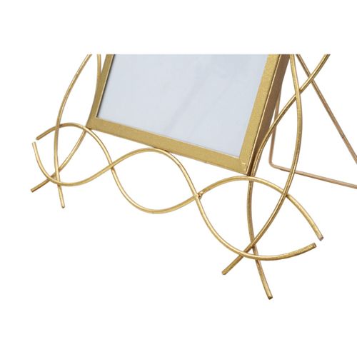 Cadre Photo Déco En Métal "glam" 20x25cm Doré