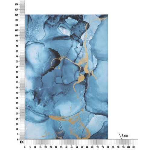 Toile Imprimée Déco "blu Rey" 80x120cm Bleu