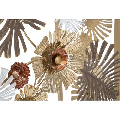 Console Design En Métal "floris" 113 Doré et Blanc