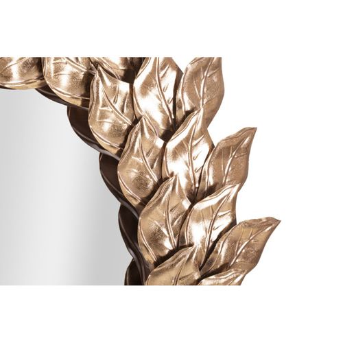 Miroir Mural Design "corolle" 73cm Cuivre