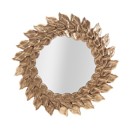 Miroir Mural Design "corolle" 73cm Cuivre