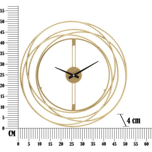 Horloge En Métal Gold Trips 50 X 4 Cm