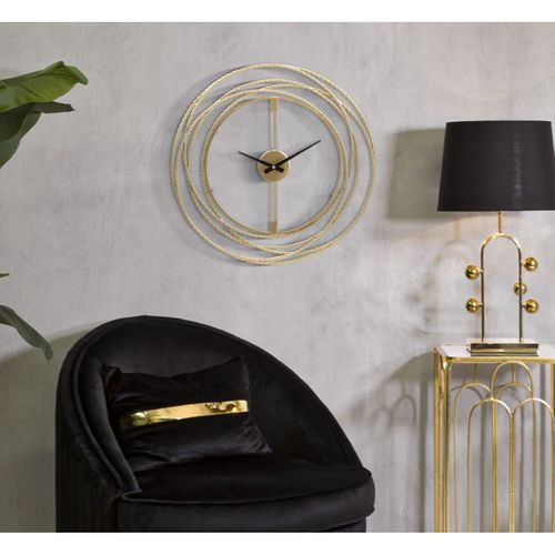 Horloge En Métal Gold Trips 50 X 4 Cm