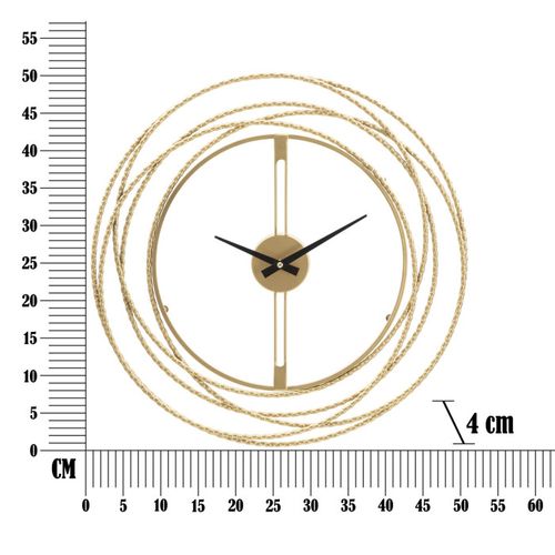 Horloge En Métal Gold Trips 50 X 4 Cm