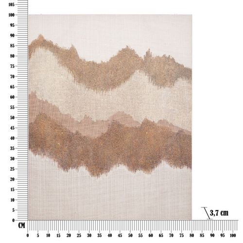 Toile Peinture Déco "browny" 80x100cm Multicolore