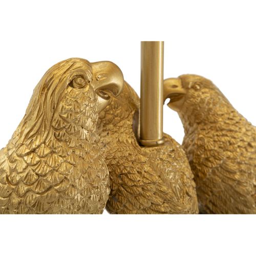 Lampadaire Design "perroquets" 164cm Doré et Noir