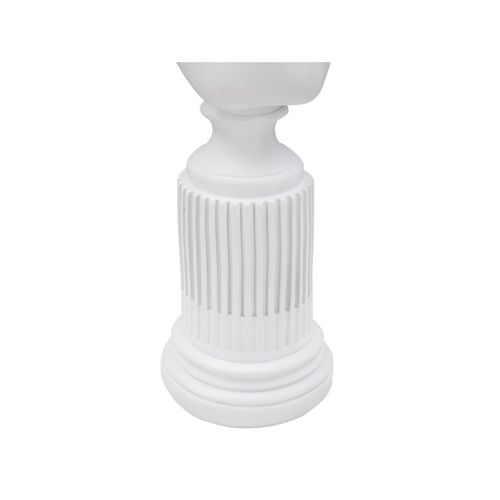 Statuette Buste Femme Déco "terrence" 35cm Blanc