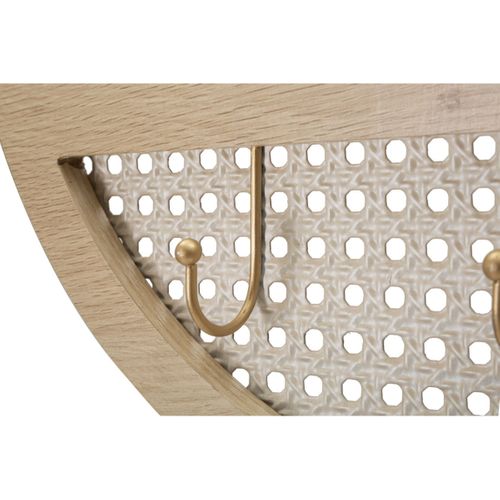 Miroir Mural Avec 3 Crochets "fuji" 50cm Naturel