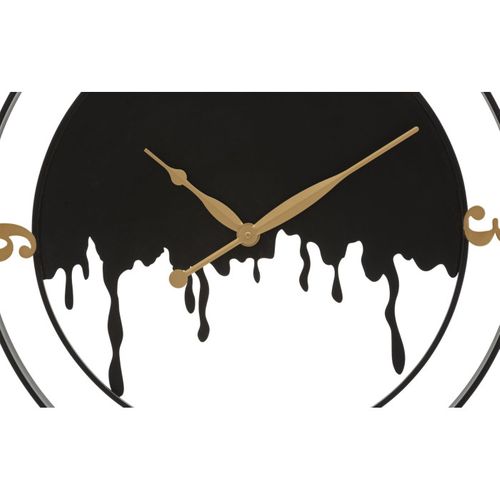 Horloge Murale En Métal "splash" 66cm Noir