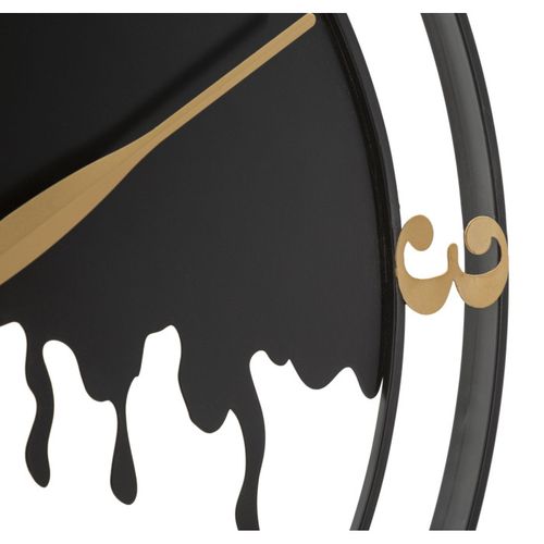 Horloge Murale En Métal "splash" 66cm Noir