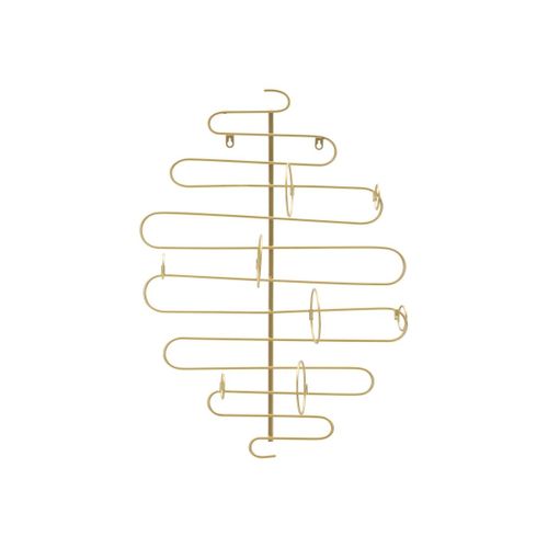 Porte-bouteille Mural 4 Emplacements "alid" 72cm Or