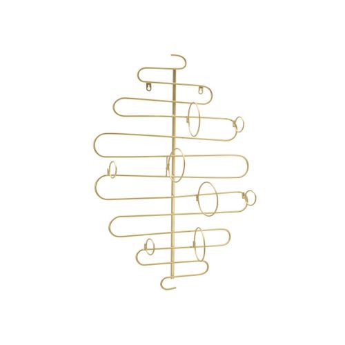 Porte-bouteille Mural 4 Emplacements "alid" 72cm Or