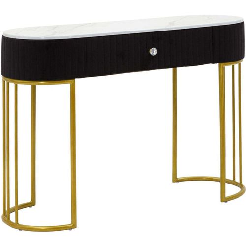 Console En Métal Montpellier 100 X 43 X 74 Cm Noir