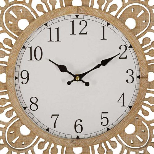 Horloge En Mdf Carving 60 X 4.5 Cm