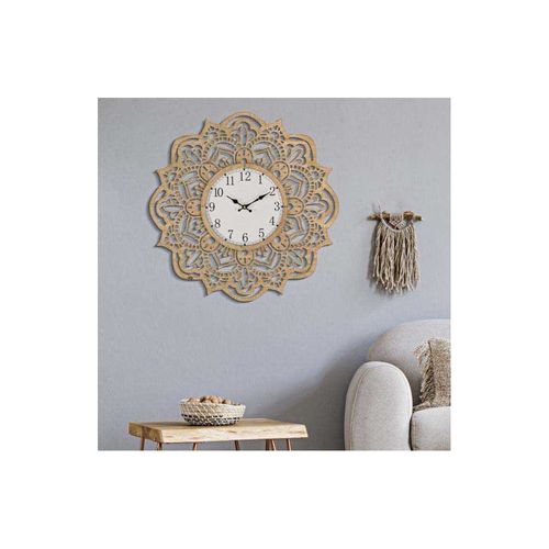 Horloge En Mdf Carving 60 X 4.5 Cm