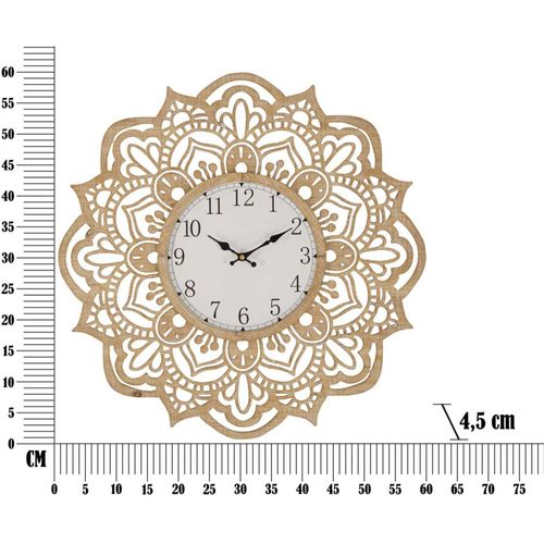 Horloge En Mdf Carving 60 X 4.5 Cm