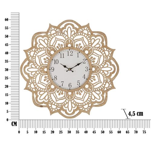 Horloge En Mdf Carving 60 X 4.5 Cm