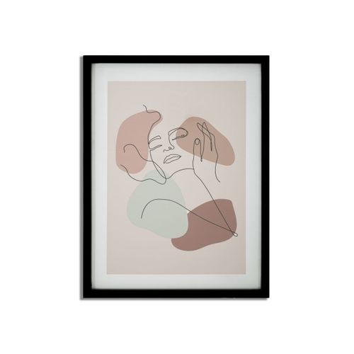 Cadre Déco "face" 35x47cm Noir