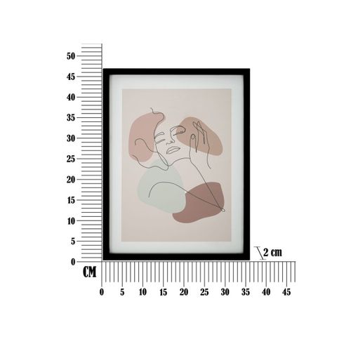 Cadre Déco "face" 35x47cm Noir