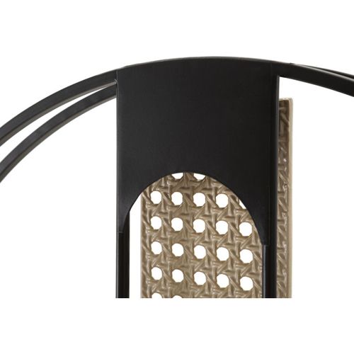 Horloge Murale Cannage "ribby" 60cm Noir et Crème