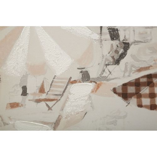 Toile Imprimée Déco "beach" 80x120cm Multicolore