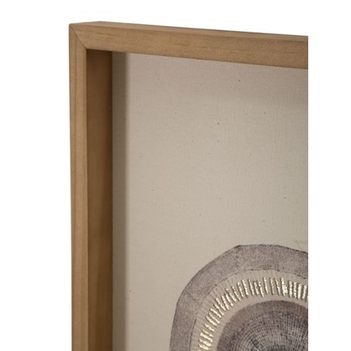 Tableau Imprimé Déco "circly" 45x60cm Marron