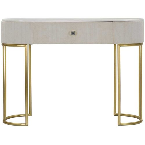 Console En Métal Montpellier 100 X 43 X 74 Cm Crème