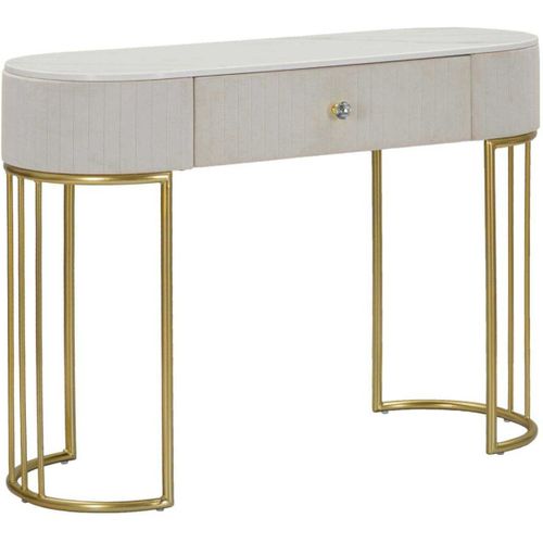 Console En Métal Montpellier 100 X 43 X 74 Cm Crème