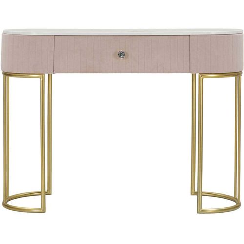 Console En Métal Montpellier 100 X 43 X 74 Cm Rose