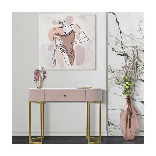 Console En Métal Montpellier 100 X 43 X 74 Cm Rose