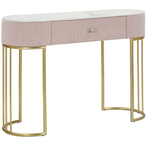 Console En Métal Montpellier 100 X 43 X 74 Cm Rose