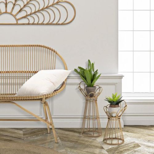 Porte-plante En Métal "panama" 48cm Naturel