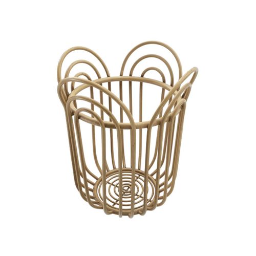 Cache-pot En Métal "panama" 40cm Naturel