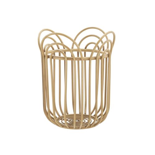 Cache-pot En Métal "panama" 40cm Naturel