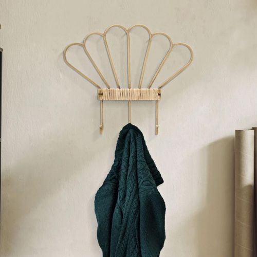 Patère Murale En Métal "panama" 37cm Naturel