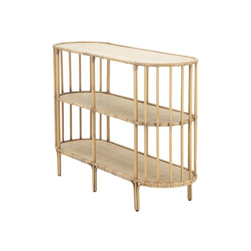 Console Ovale En Métal "panama" 120cm Naturel