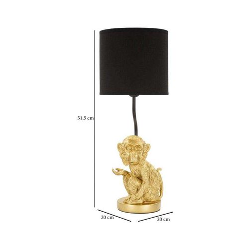 Lampe à Poser En Métal Doré Monkey 20 X 51.5 Cm