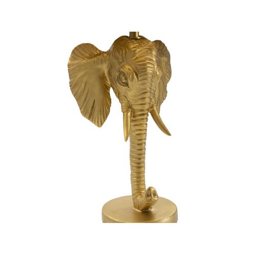 Lampe à Poser Design "elephant" 59cm Or et Noir