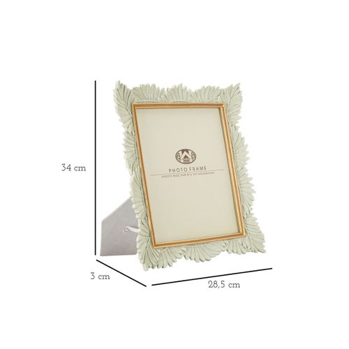 Cadre Photo Déco Feuilles "pinty" 20x25cm Crème
