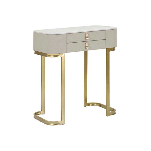 Console En Bois Et Métal Beauty 2 Tiroirs