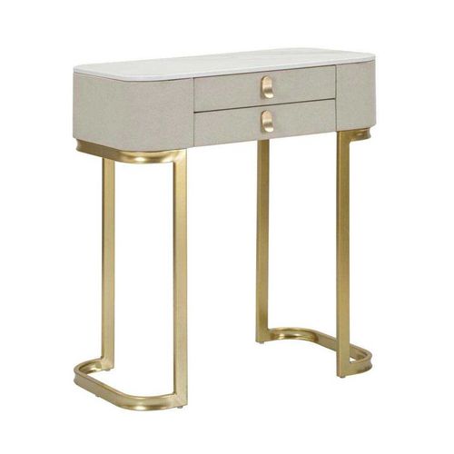 Console En Bois Et Métal Beauty 2 Tiroirs