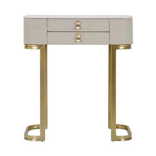 Console En Bois Et Métal Beauty 2 Tiroirs