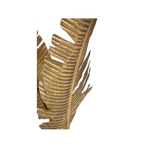 Lampe à Poser En Métal "palm" 65cm Or