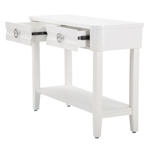 Console En Bois "shine" 110cm Blanc