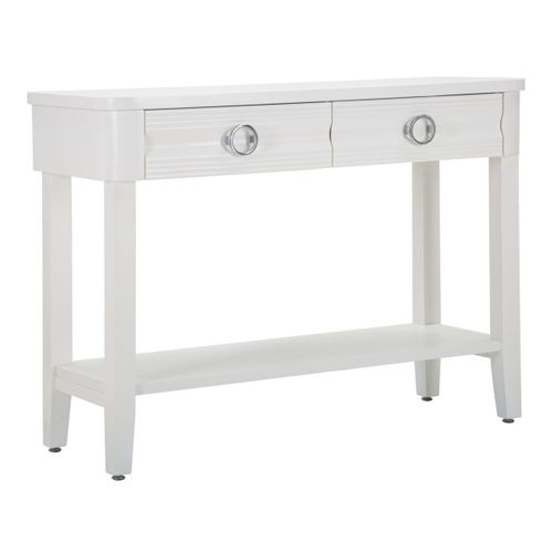 Console En Bois "shine" 110cm Blanc