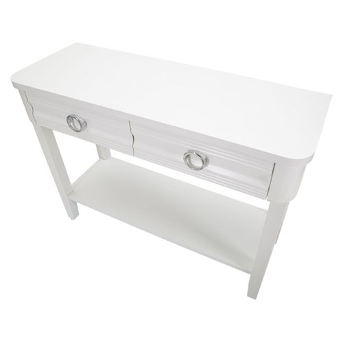Console En Bois "shine" 110cm Blanc